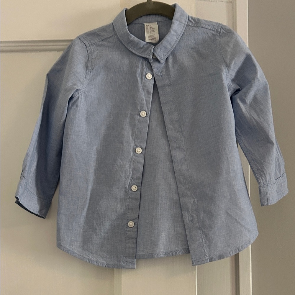 H&M Light Blue Kids Button Down Shirt